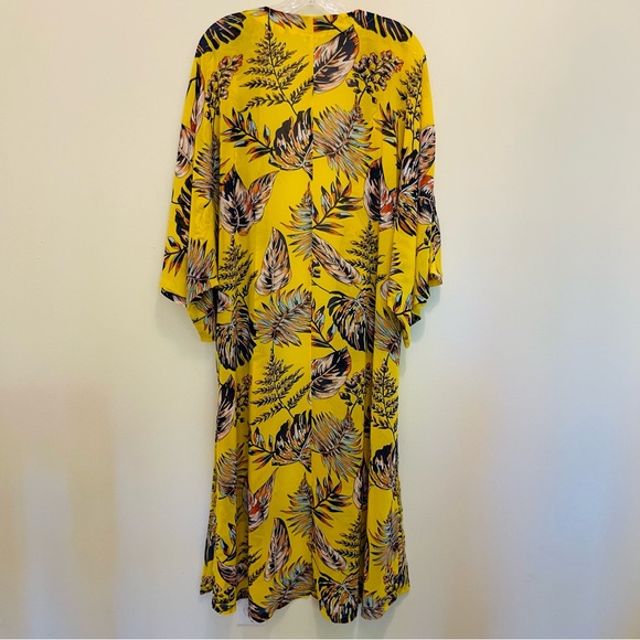 ORCHID ROW Floral Maxi Chiffon Kimono Coverup - Picture 3 of 9
